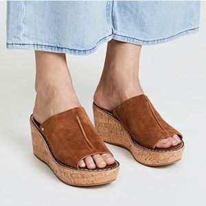 Sam Edelman Ranger Cork Wedge Mules